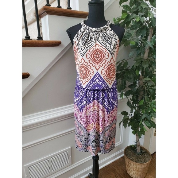 Dressbarn Women Floral Sleeveless KneeLength Dress - Picture 12 of 12